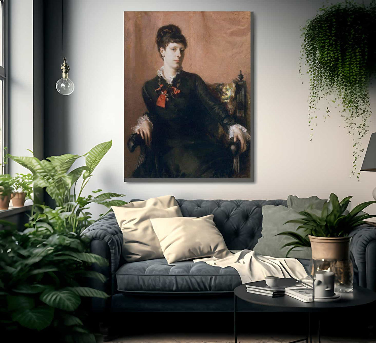 Portrait Of Frances Sherborne Ridley Watts By John Singer Sargent Fine Art Print