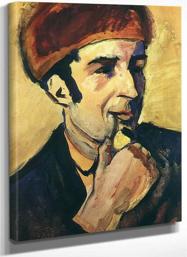 Portrait Of Franz Marc By August Macke Fine Art Print