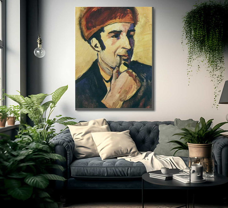Portrait Of Franz Marc By August Macke Fine Art Print