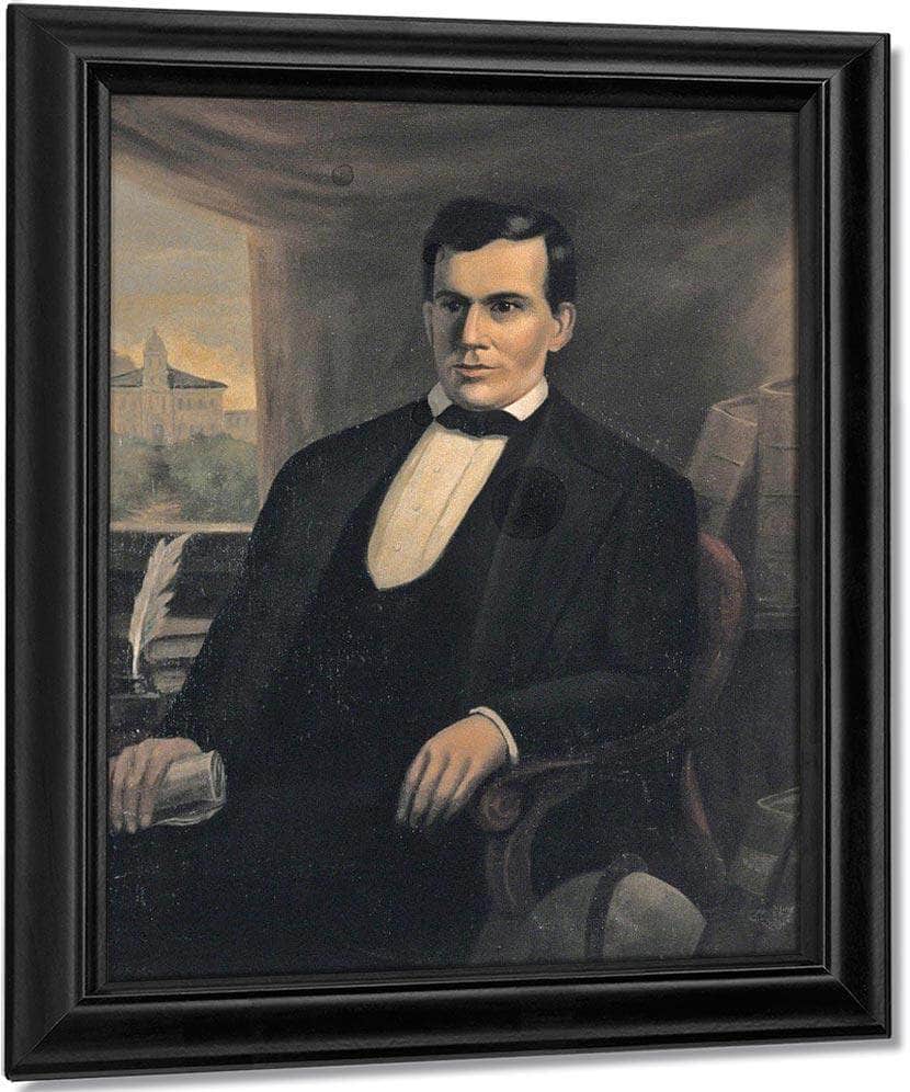 Portrait Of Freeman G Cary By Duncanson Robert Fine Art Print
