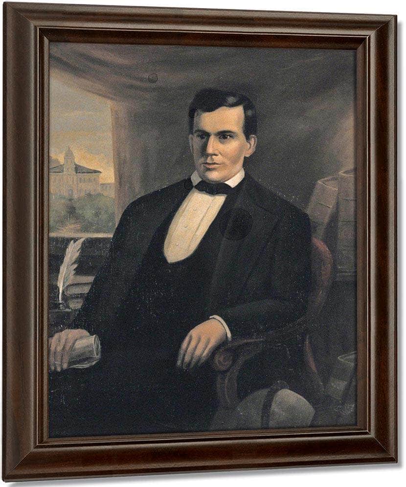 Portrait Of Freeman G Cary By Duncanson Robert Fine Art Print