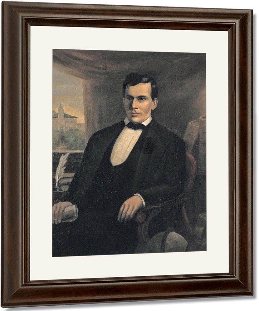 Portrait Of Freeman G Cary By Duncanson Robert Fine Art Print