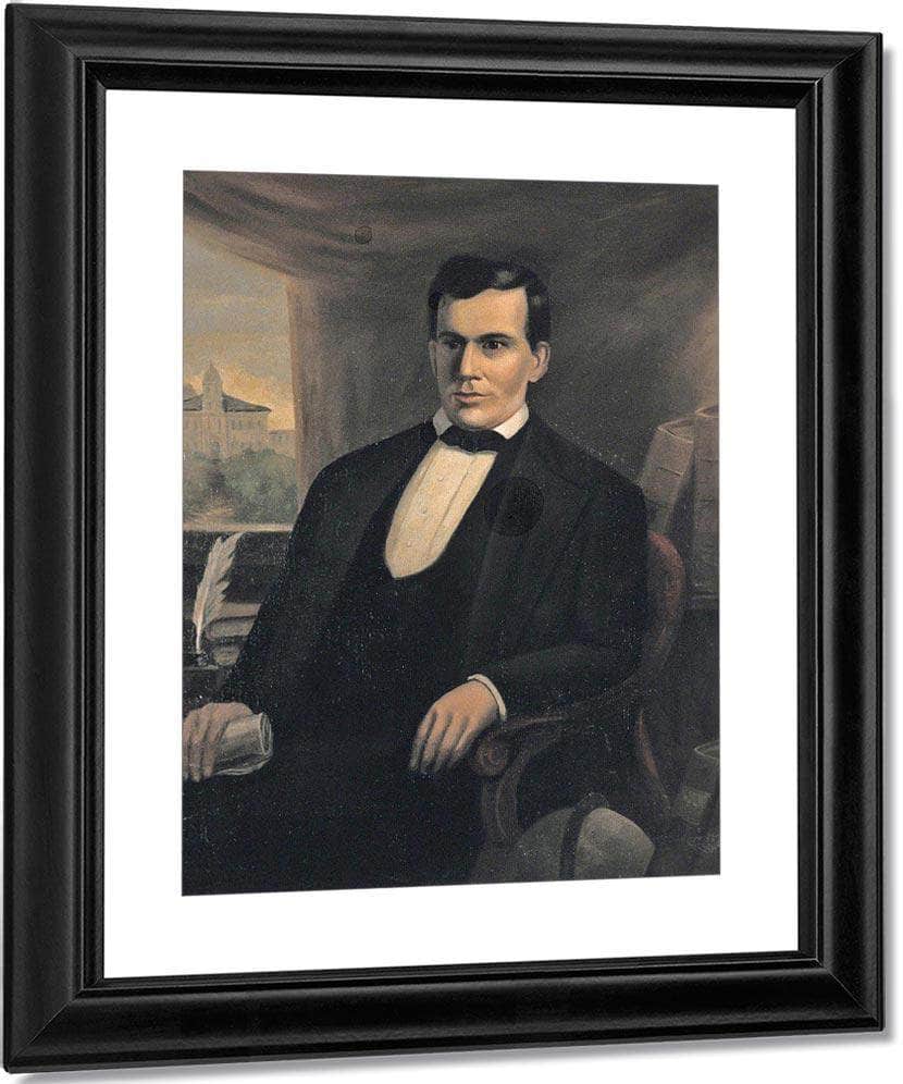 Portrait Of Freeman G Cary By Duncanson Robert Fine Art Print