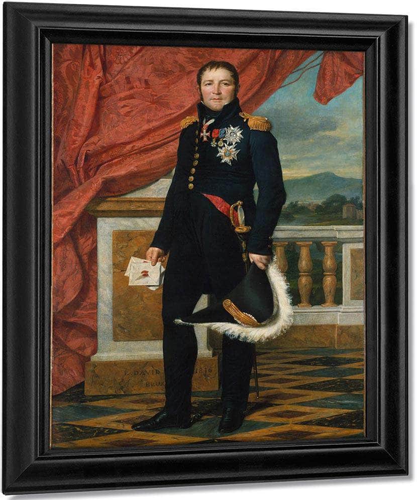 Portrait Of General Etienne Maurice Gerard By Jacques Louis David Fine Art Print