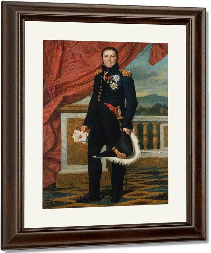 Portrait Of General Etienne Maurice Gerard By Jacques Louis David Fine Art Print