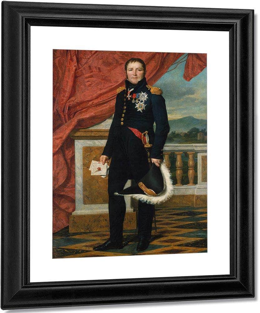 Portrait Of General Etienne Maurice Gerard By Jacques Louis David Fine Art Print