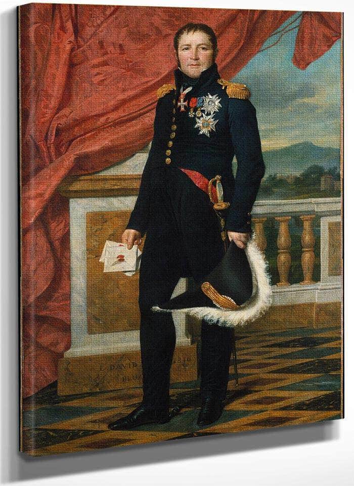 Portrait Of General Etienne Maurice Gerard By Jacques Louis David Fine Art Print