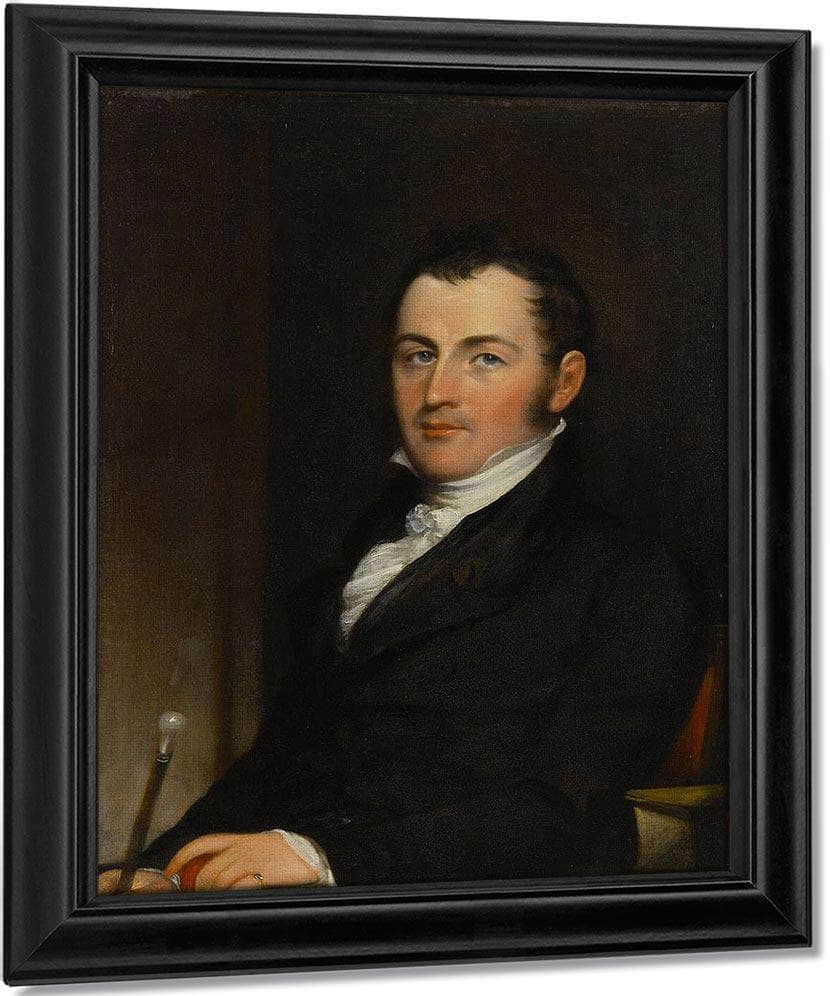 Portrait Of George Gallagher By John Trumbull Fine Art Print