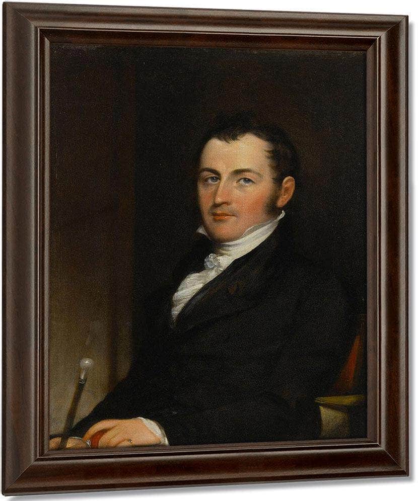 Portrait Of George Gallagher By John Trumbull Fine Art Print