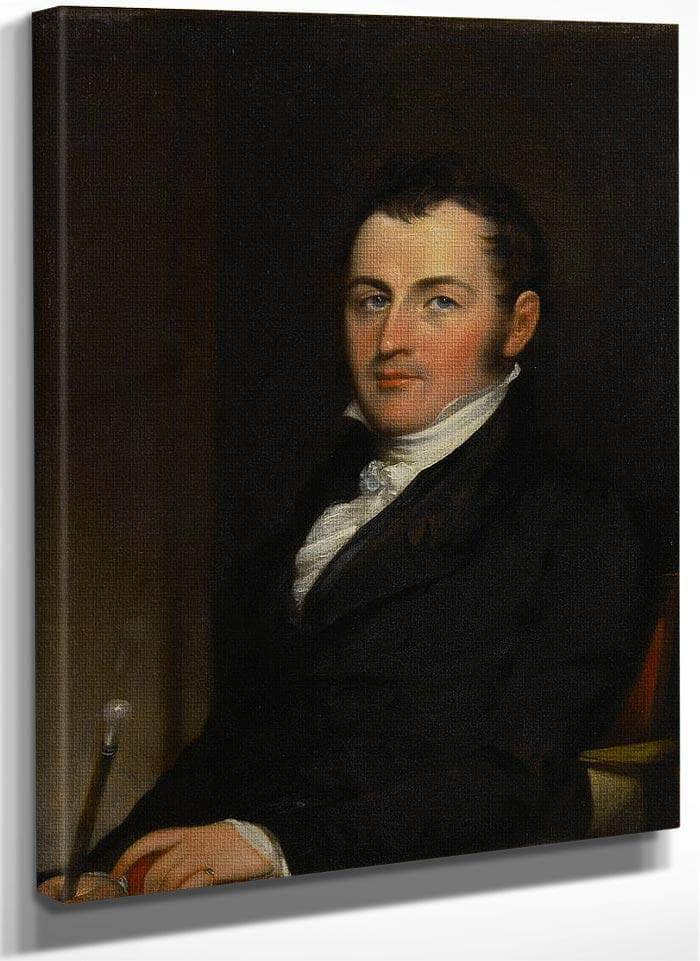 Portrait Of George Gallagher By John Trumbull Fine Art Print