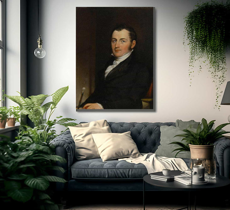 Portrait Of George Gallagher By John Trumbull Fine Art Print