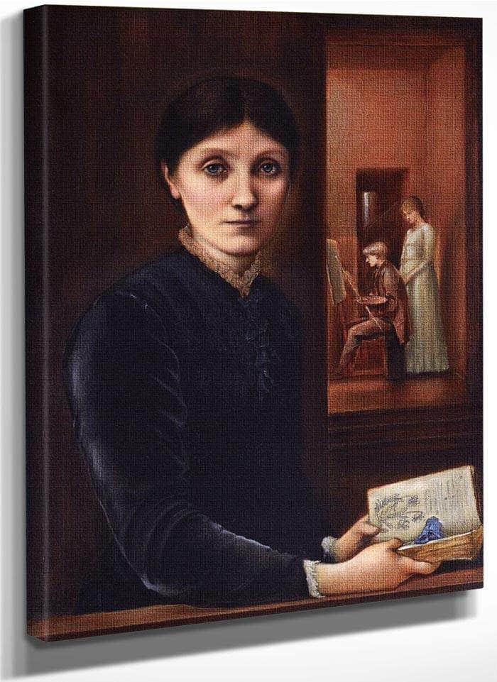 Portrait Of Georgiana Burne Jones 1883 1 By Edward Burne Jones Fine Art Print