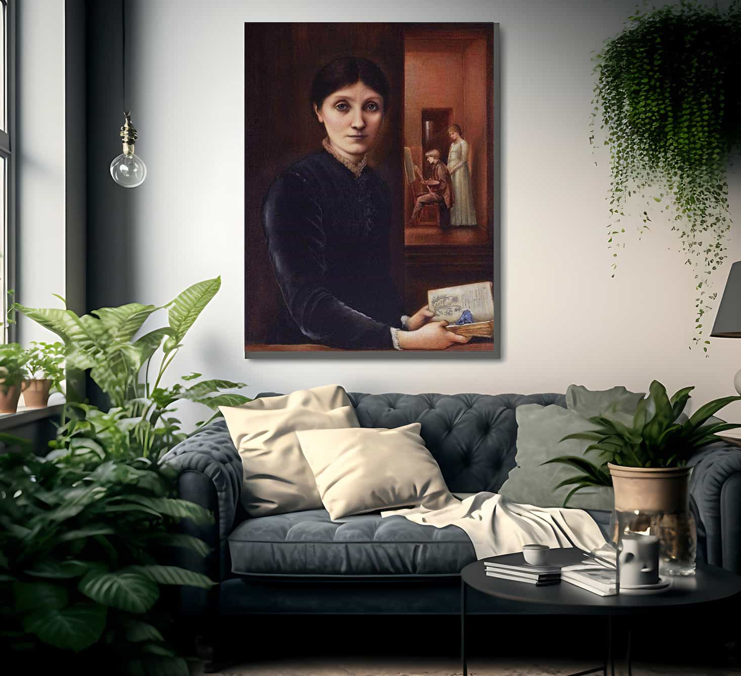 Portrait Of Georgiana Burne Jones 1883 1 By Edward Burne Jones Fine Art Print
