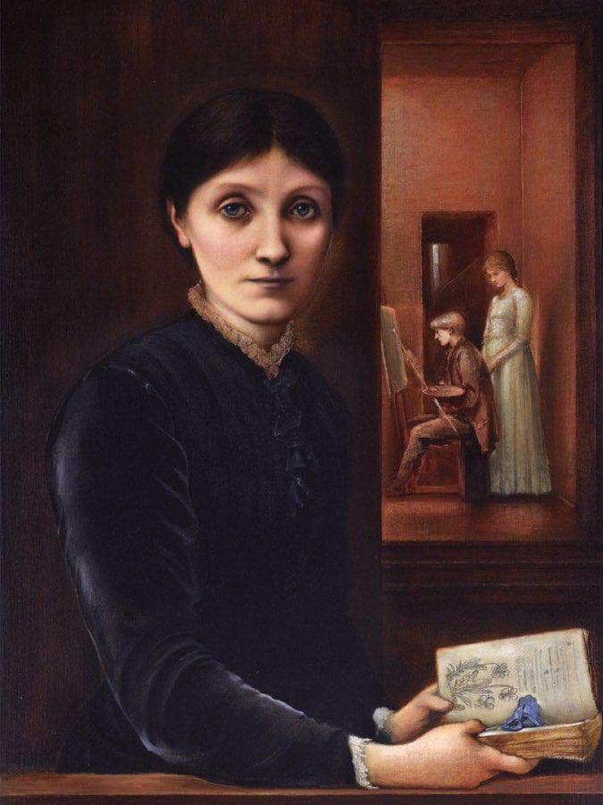 Portrait Of Georgiana Burne Jones 1883 1 By Edward Burne Jones Fine Art Print