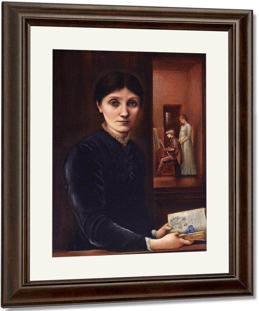 Portrait Of Georgiana Burne Jones 1883 1 By Edward Burne Jones Fine Art Print