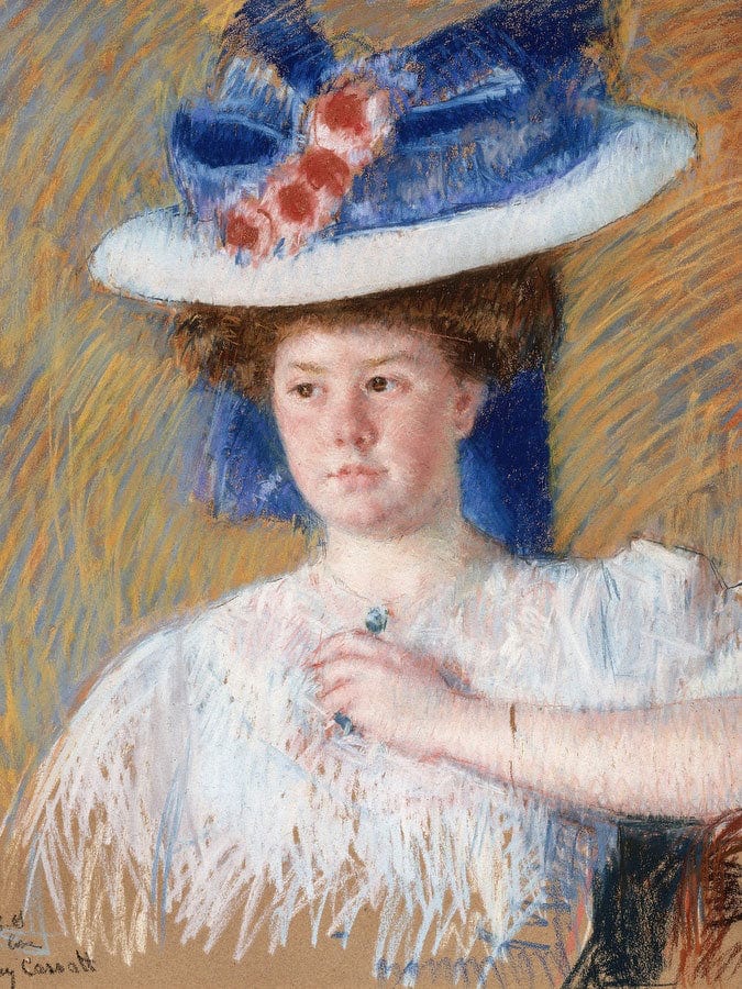 Portrait Of Helen Sears, Daughter Of Sarah Choate Sears By Mary Cassatt Fine Art Print