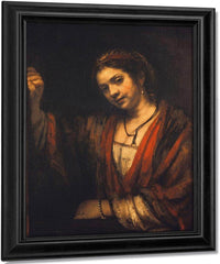 Portrait Of Hendrickje Stoffels By Rembrandt Fine Art Print