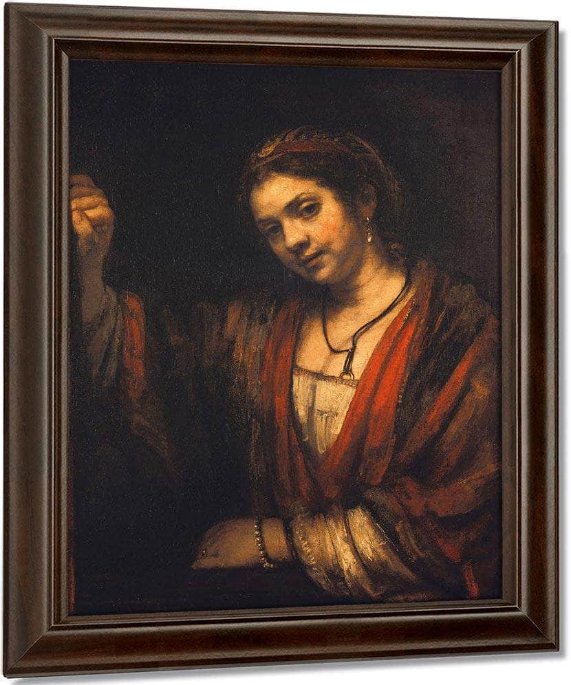 Portrait Of Hendrickje Stoffels By Rembrandt Fine Art Print