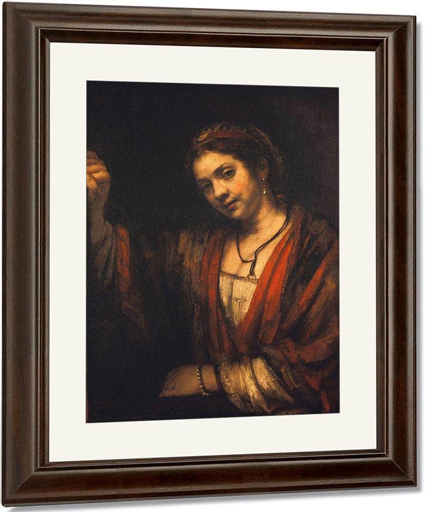 Portrait Of Hendrickje Stoffels By Rembrandt Fine Art Print