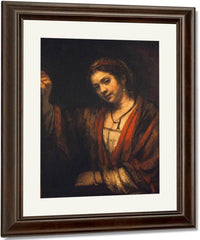 Portrait Of Hendrickje Stoffels By Rembrandt Fine Art Print