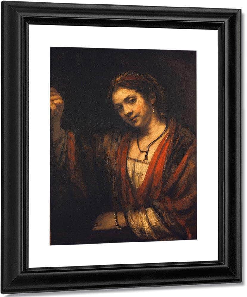 Portrait Of Hendrickje Stoffels By Rembrandt Fine Art Print