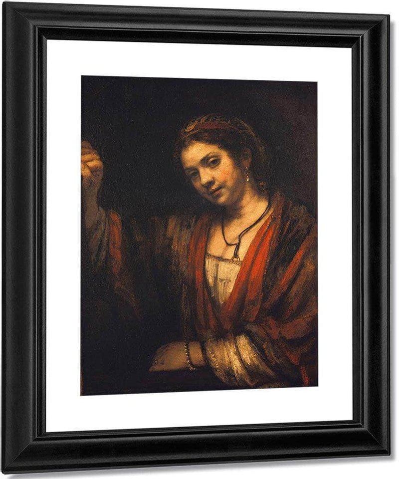 Portrait Of Hendrickje Stoffels By Rembrandt Fine Art Print