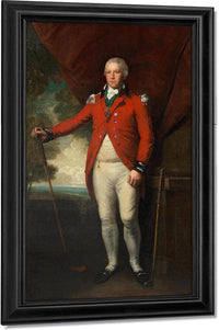 Portrait Of Henry Callender Standing Full Length In A Landscape In The Attire Of Captain General Of The Blackheath Golf Club, Holding A Wooden Headed Spoon With A Metal Headed Blade Putter By His Side By William Henry Walker Fine Art Print
