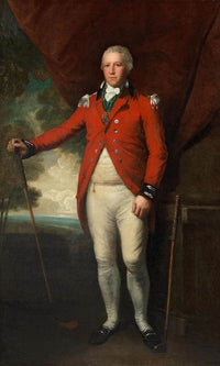 Portrait Of Henry Callender Standing Full Length In A Landscape In The Attire Of Captain General Of The Blackheath Golf Club, Holding A Wooden Headed Spoon With A Metal Headed Blade Putter By His Side By William Henry Walker Fine Art Print