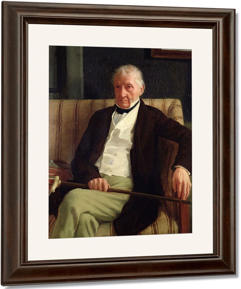 Portrait Of Hilaire Degas (1770 1858), Grandfather Of The Artist By Edgar Degas Fine Art Print