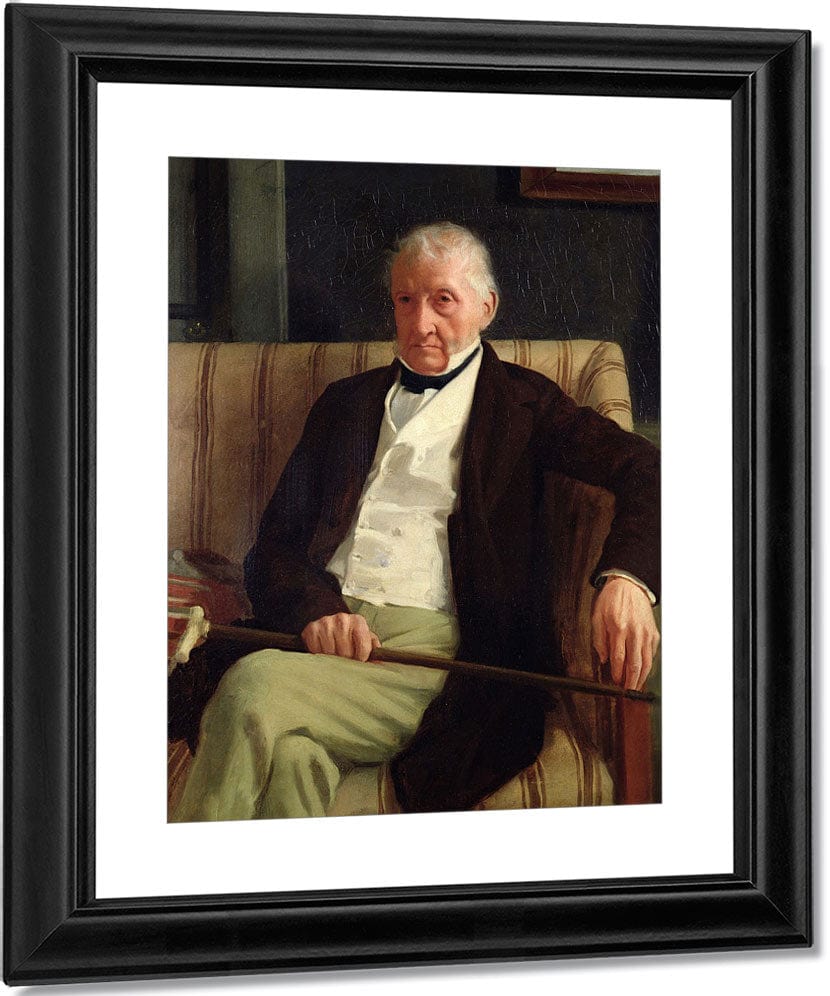 Portrait Of Hilaire Degas (1770 1858), Grandfather Of The Artist By Edgar Degas Fine Art Print