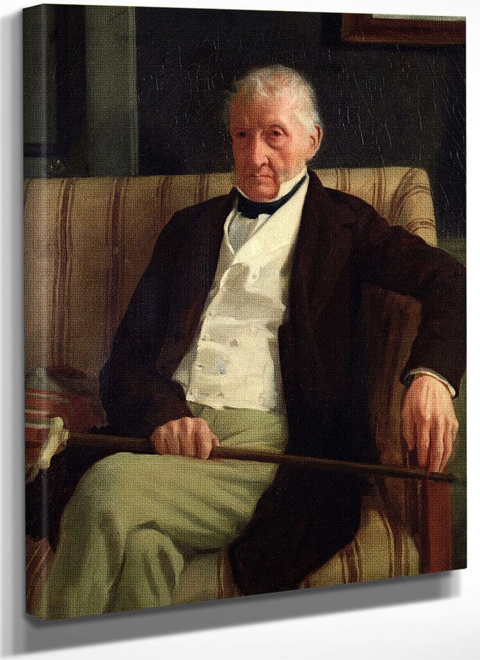 Portrait Of Hilaire Degas (1770 1858), Grandfather Of The Artist By Edgar Degas Fine Art Print
