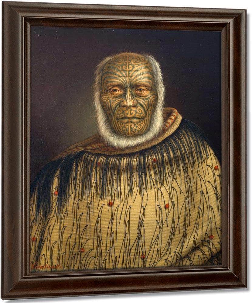 Portrait Of Ihaka Whanga 1870 By Gottfried Lindauer Fine Art Print