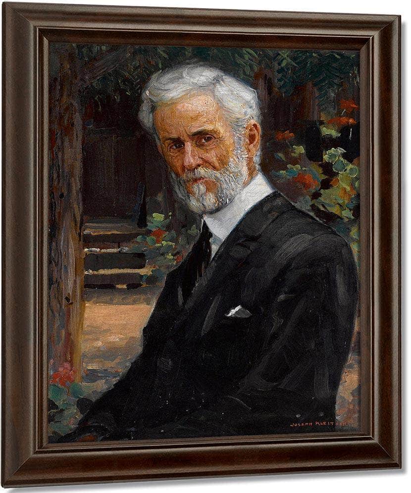 Portrait Of Isaac Jenkinson Frazee By Joseph Kleitsch Fine Art Print
