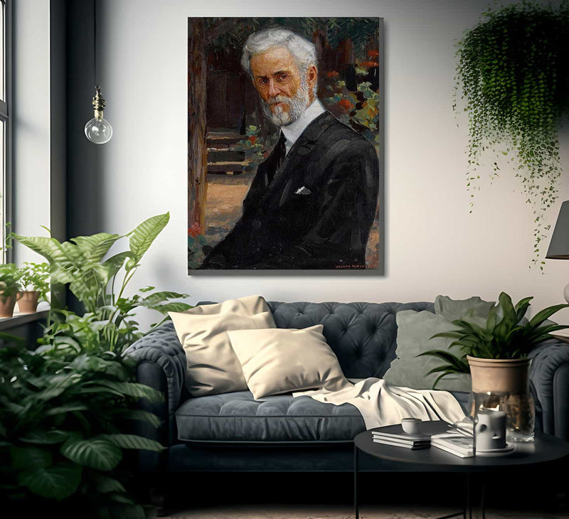 Portrait Of Isaac Jenkinson Frazee By Joseph Kleitsch Fine Art Print