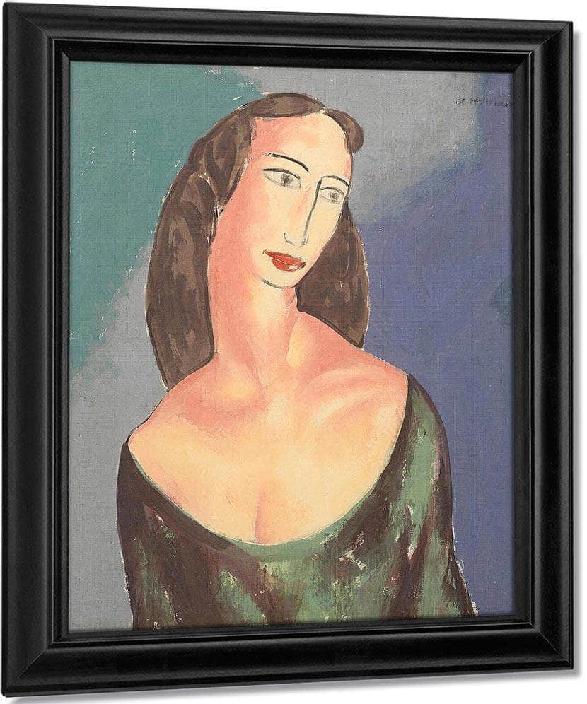Portrait Of Janet By Alfred Henry Maurer Fine Art Print