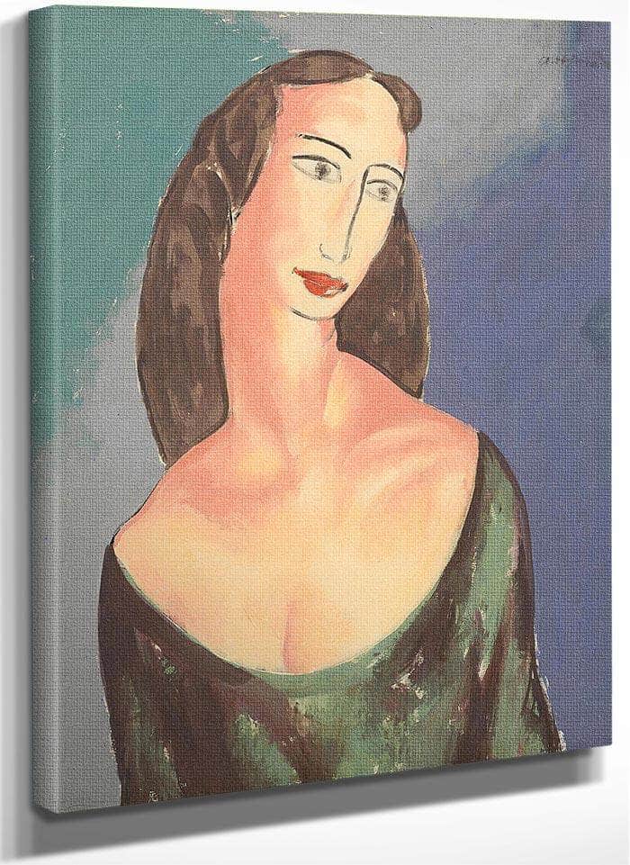 Portrait Of Janet By Alfred Henry Maurer Fine Art Print