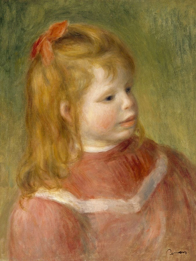 Portrait Of Jean 1 By Pierre Auguste Renoir Fine Art Print