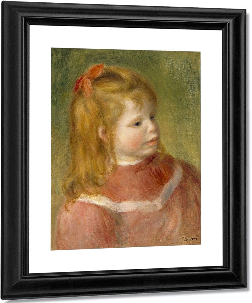 Portrait Of Jean 1 By Pierre Auguste Renoir Fine Art Print