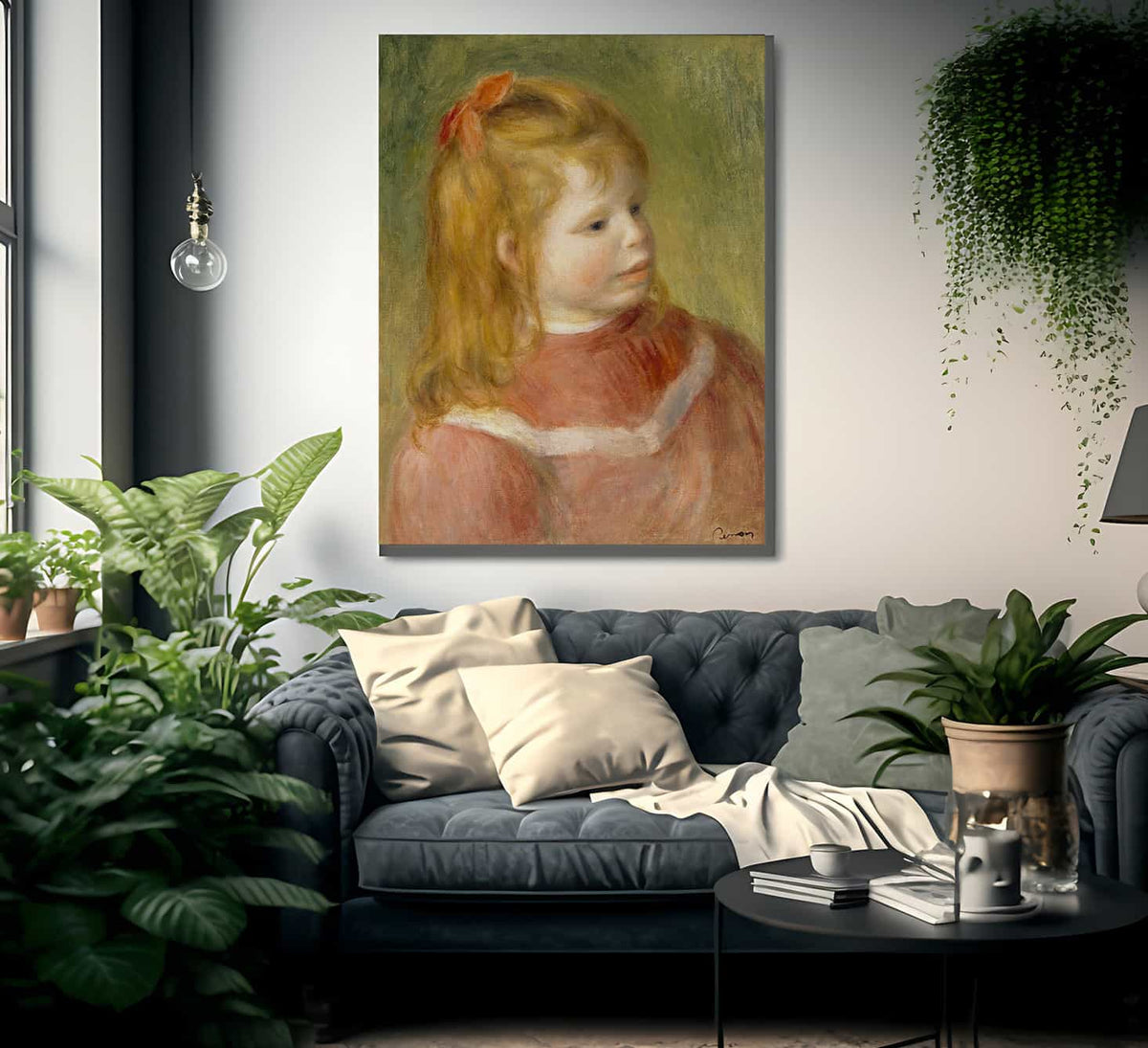 Portrait Of Jean By Pierre Auguste Renoir Fine Art Print