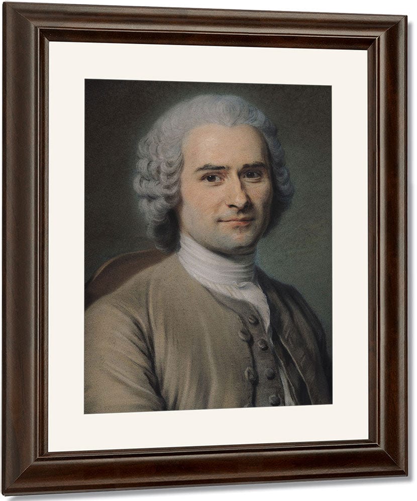 Portrait Of Jean Jacques Rousseau (1712 78) By Maurice Quentin De La Tour Fine Art Print