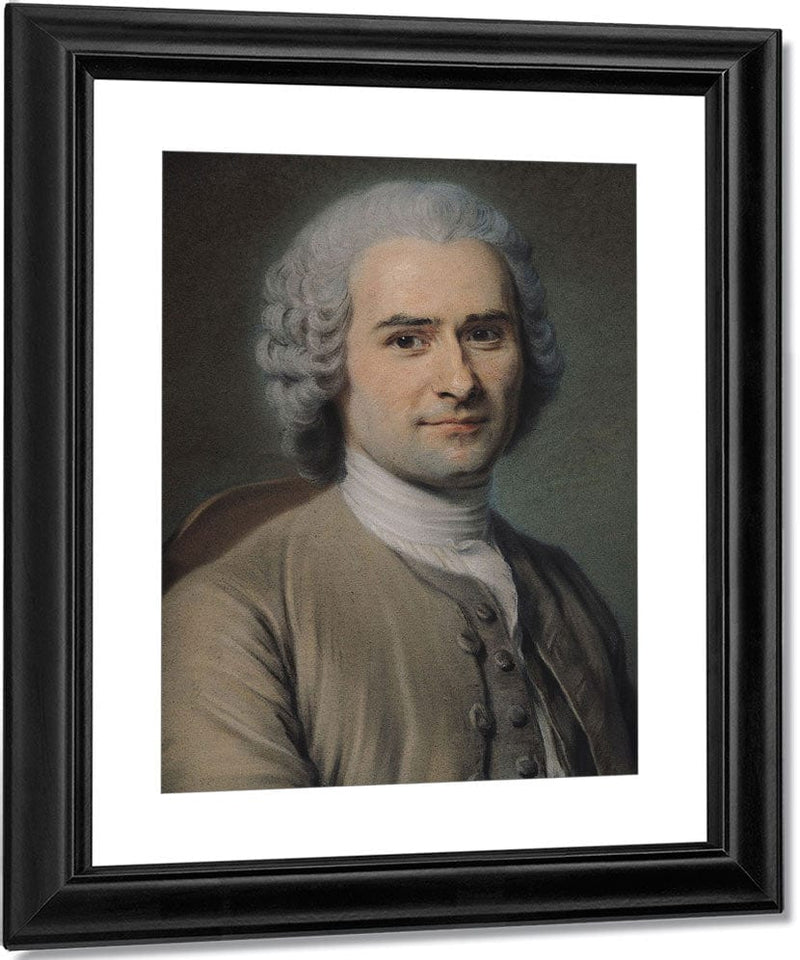 Portrait Of Jean Jacques Rousseau (1712 78) By Maurice Quentin De La Tour Fine Art Print