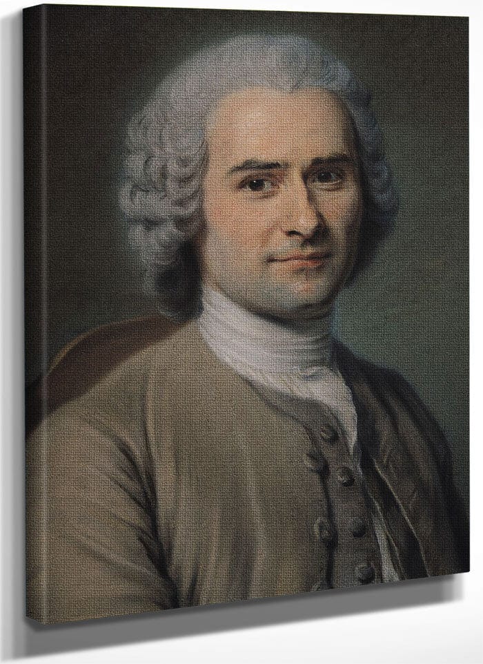 Portrait Of Jean Jacques Rousseau (1712 78) By Maurice Quentin De La Tour Fine Art Print