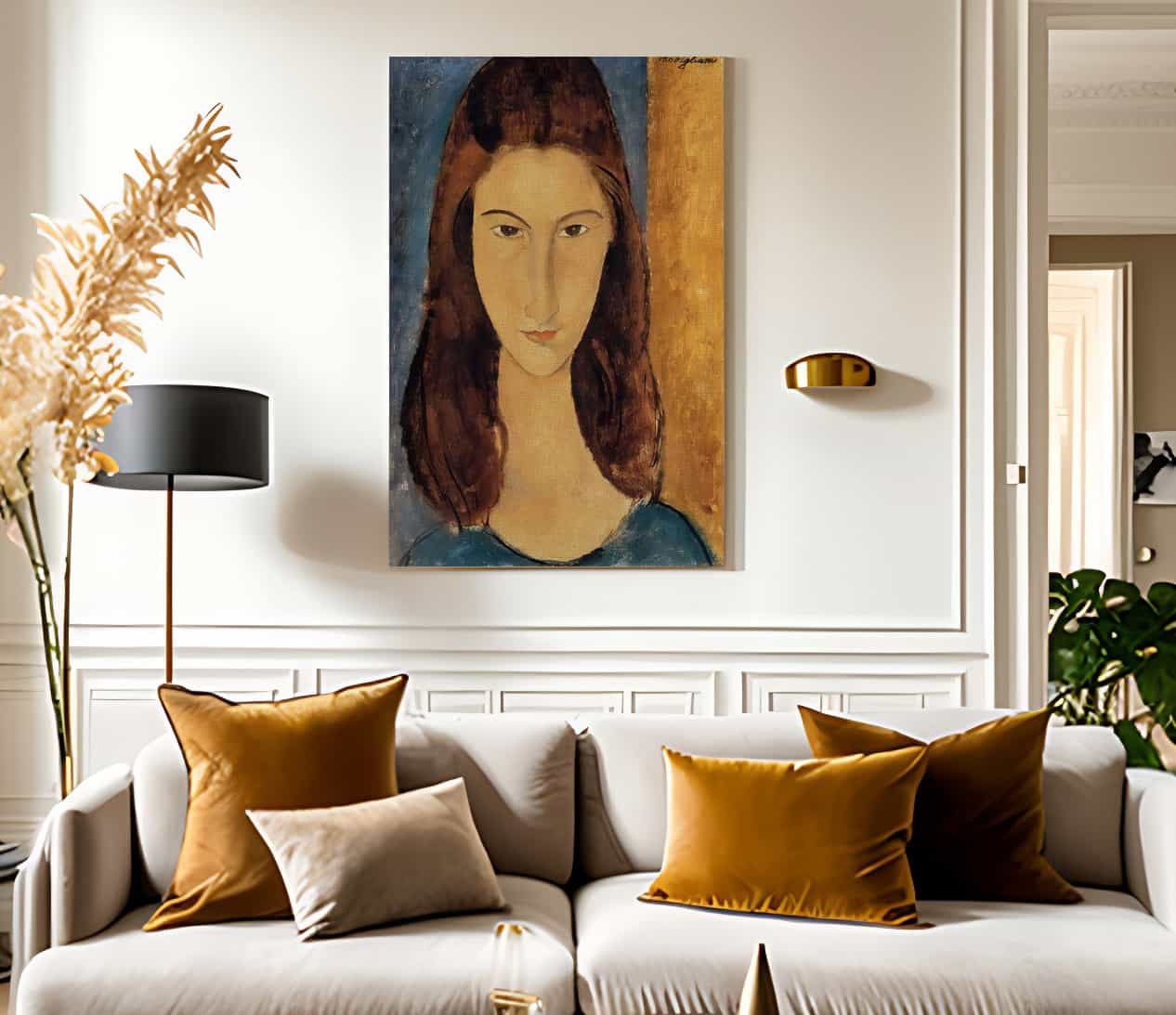 Portrait Of Jeanne Hebuterne 1919 By Amedeo Modigliani Fine Art Print
