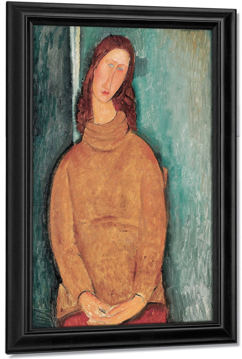 Portrait Of Jeanne Hebuterne By Amedeo Modigliani Fine Art Print