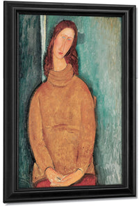 Portrait Of Jeanne Hebuterne By Amedeo Modigliani Fine Art Print