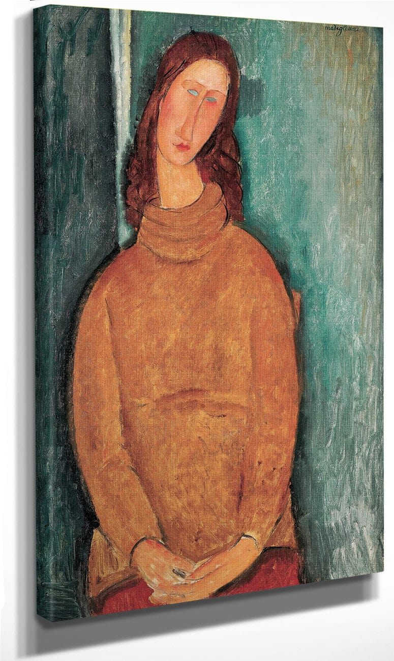 Portrait Of Jeanne Hebuterne By Amedeo Modigliani Fine Art Print
