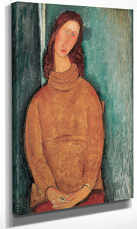 Portrait Of Jeanne Hebuterne By Amedeo Modigliani Fine Art Print