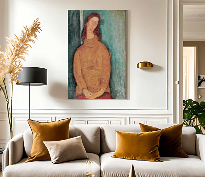 Portrait Of Jeanne Hebuterne By Amedeo Modigliani Fine Art Print