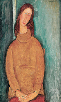 Portrait Of Jeanne Hebuterne By Amedeo Modigliani Fine Art Print