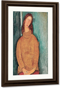 Portrait Of Jeanne Hebuterne By Amedeo Modigliani Fine Art Print